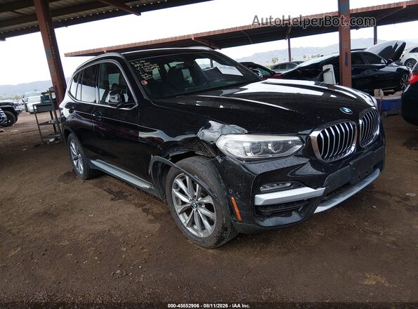 5UXTR7C53KLE96563 2019 BMW X3 Черный Вид спереди
