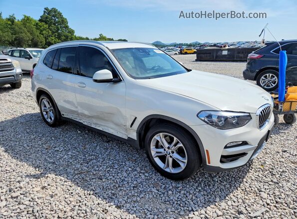 5UXTR7C53KLE97034 2019 BMW X3 White Widok z przodu