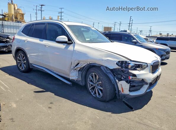 5UXTR7C53KLE97941 2019 BMW X3 White წინა მარჯვენა