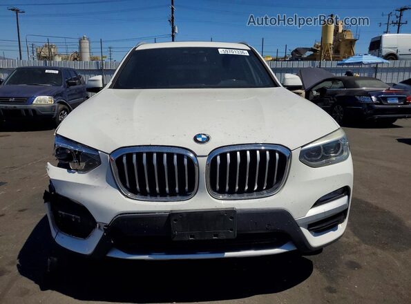 5UXTR7C53KLE97941 2019 BMW X3 White წინა ხედი