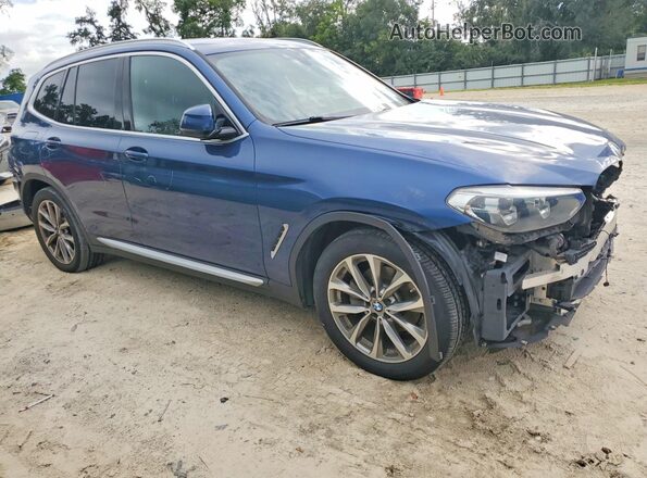 5UXTR7C53KLR50811 2019 BMW X3 Blue Առջևի աջ