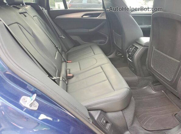 5UXTR7C53KLR50811 2019 BMW X3 Blue Սալոնի հետևի տեսք