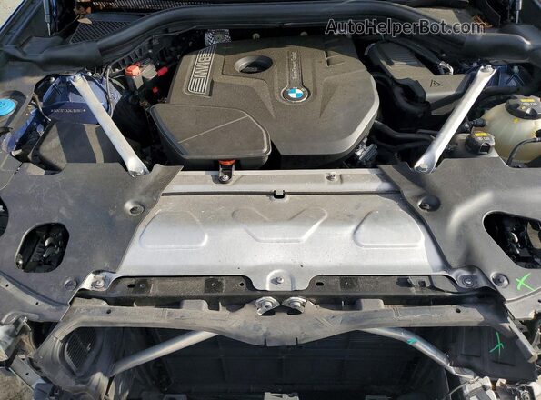 5UXTR7C53KLR50811 2019 BMW X3 Blue Շարժիչի բաժամունքի տեսք