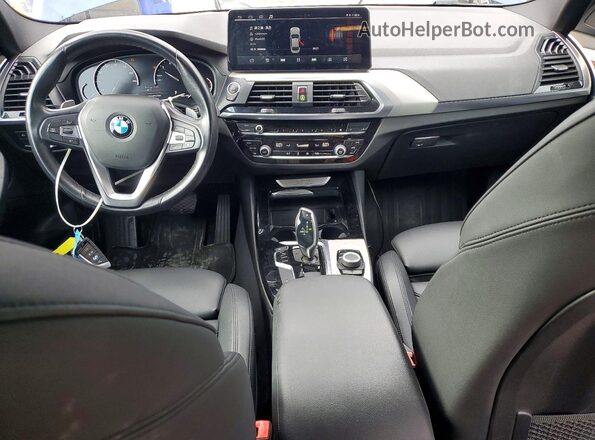 5UXTR7C53KLR50811 2019 BMW X3 Blue Առջևի վահանակի տեսք