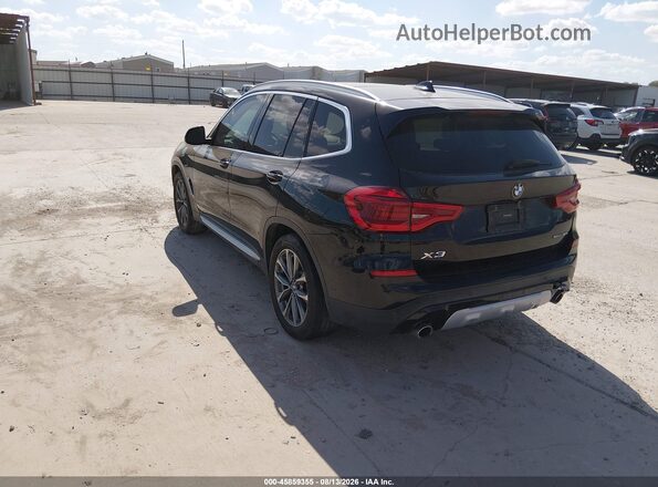 5UXTR7C54KLE97317 2019 BMW X3 Черный Задняя левая четверть