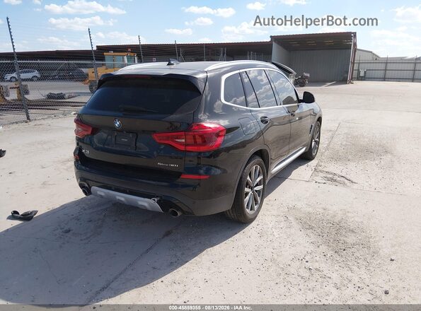 5UXTR7C54KLE97317 2019 BMW X3 Черный Задняя правая четверть