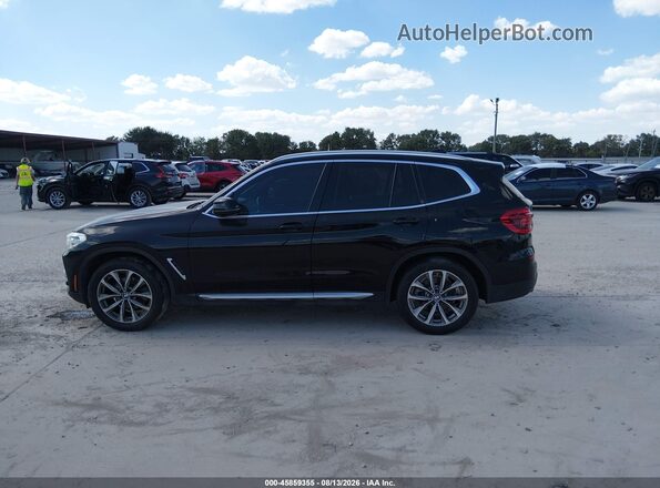 5UXTR7C54KLE97317 2019 BMW X3 Черный Панорамный вид салона 360°