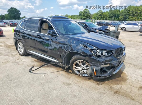 5UXTR7C54KLE97320 2019 BMW X3 Black წინა მარჯვენა