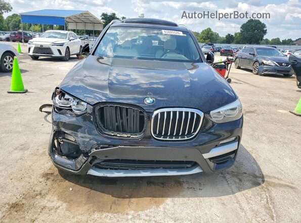 5UXTR7C54KLE97320 2019 BMW X3 Black წინა ხედი