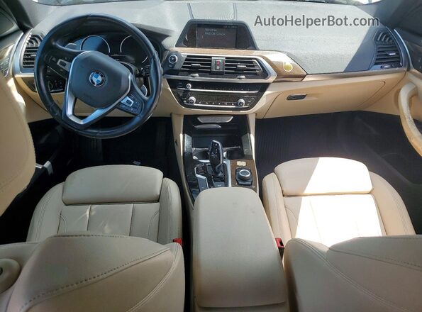 5UXTR7C54KLE97320 2019 BMW X3 Black წინა პანელის ხედი