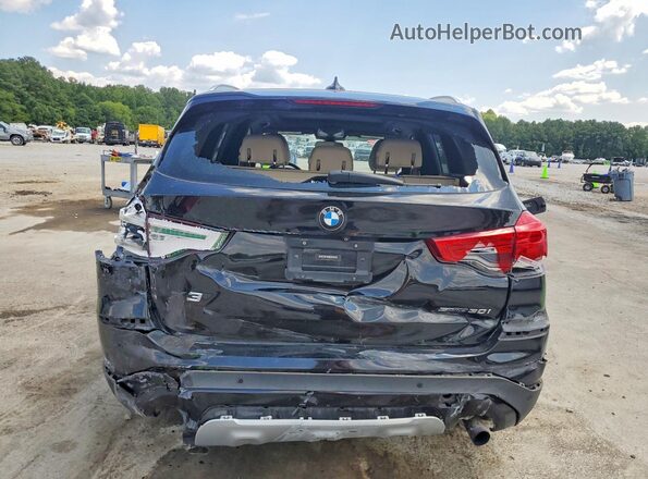 5UXTR7C54KLE97320 2019 BMW X3 Black უკანა ხედი