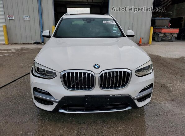5UXTR7C54KLF29098 2019 BMW X3 White Widok z przodu