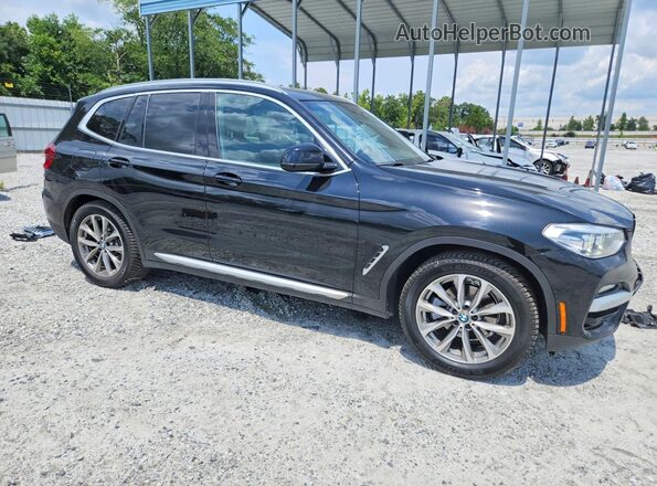 5UXTR7C54KLF29585 2019 BMW X3 Black წინა მარჯვენა