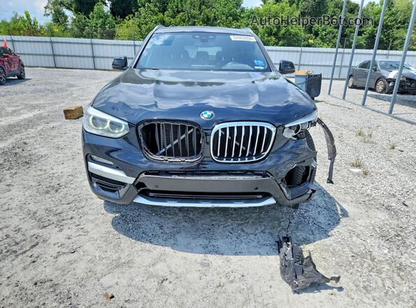 5UXTR7C54KLF29585 2019 BMW X3 Black წინა ხედი