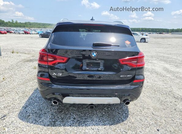 5UXTR7C54KLF29585 2019 BMW X3 Black უკანა ხედი