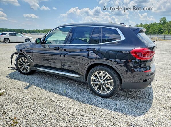 5UXTR7C54KLF29585 2019 BMW X3 Black უკანა მარცხენა
