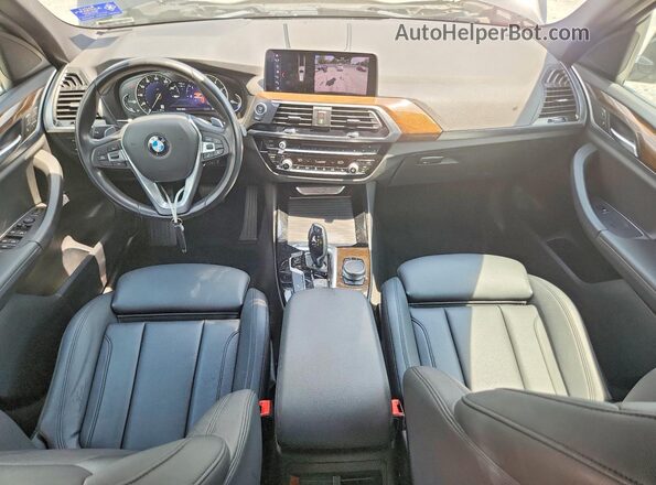 5UXTR7C54KLF29585 2019 BMW X3 Black წინა პანელის ხედი