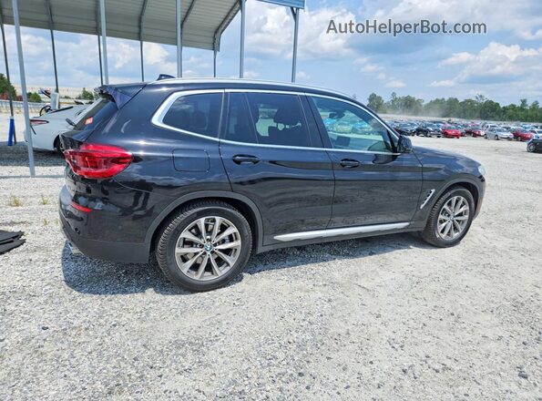5UXTR7C54KLF29585 2019 BMW X3 Black უკანა მარჯვენა