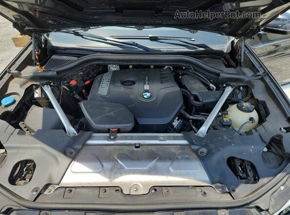 5UXTR7C54KLF29585 2019 BMW X3 Black ძრავის განყოფილების ხედი