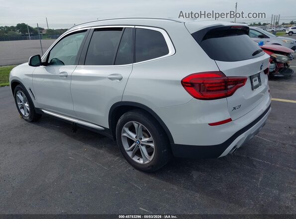 5UXTR7C54KLR50543 2019 BMW X3 White Trasero izquierdo