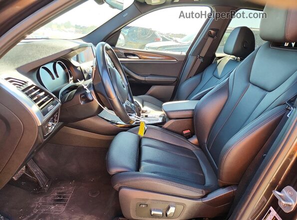 5UXTR7C54KLR50736 2019 BMW X3 Gray წინა სალონის ხედი