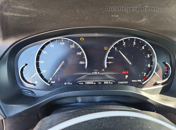 5UXTR7C54KLR50736 2019 BMW X3 Gray ხელსაწყოთა პანელის ხედი