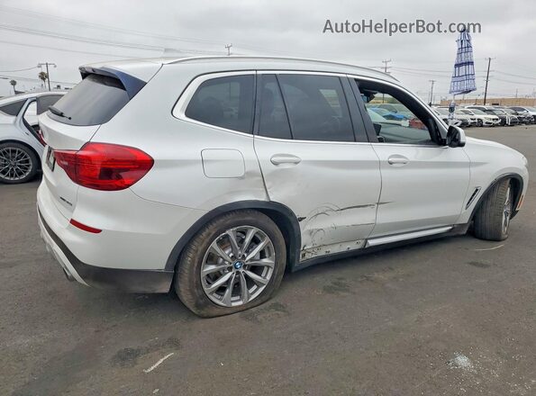 5UXTR7C55KLE96371 2019 BMW X3 White Rear right