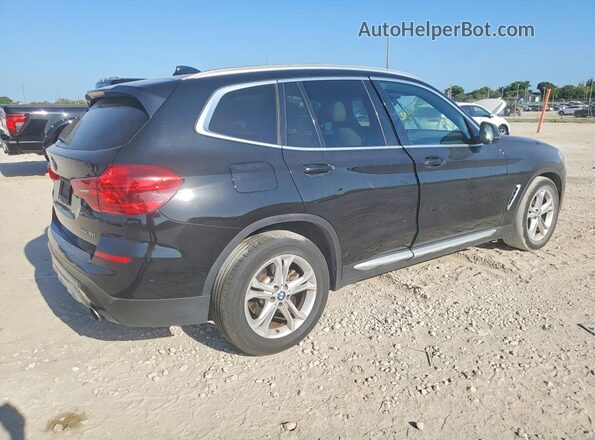 5UXTR7C55KLF28395 2019 BMW X3 Black Tył prawy