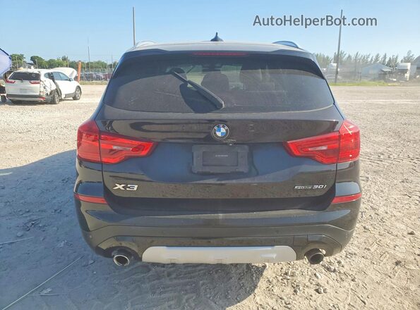 5UXTR7C55KLF28395 2019 BMW X3 Black Widok z tyłu