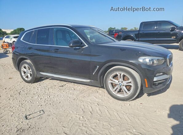 5UXTR7C55KLF28395 2019 BMW X3 Black Przód prawy