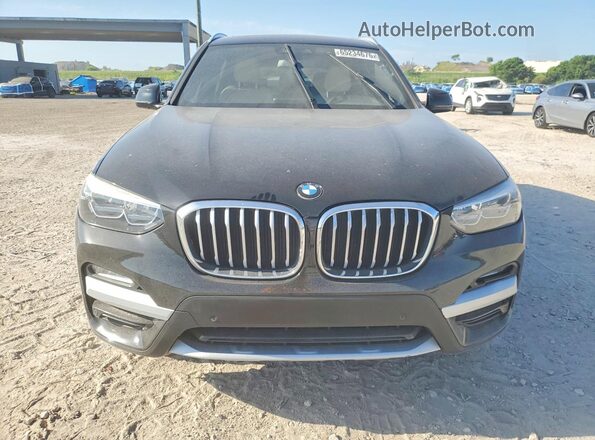 5UXTR7C55KLF28395 2019 BMW X3 Black Widok z przodu
