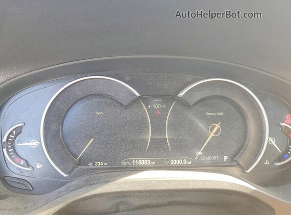 5UXTR7C55KLF28395 2019 BMW X3 Black Widok zestawu wskaźników