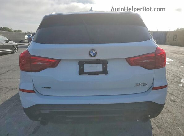 5UXTR7C56KLF26980 2019 BMW X3 White უკანა ხედი