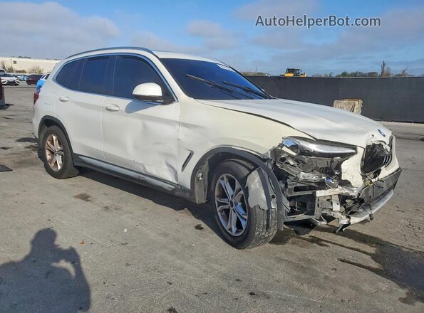 5UXTR7C56KLF26980 2019 BMW X3 White წინა მარჯვენა