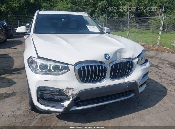 5UXTR7C56KLF32505 2019 BMW X3 White Вид спереду