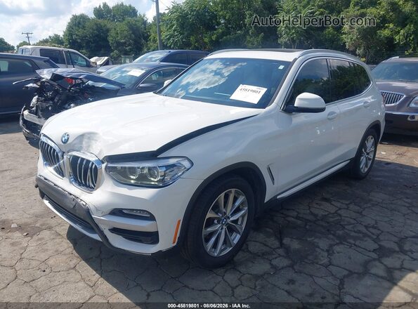 5UXTR7C56KLF32505 2019 BMW X3 White Передня ліва чверть
