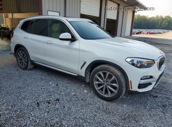 5UXTR7C56KLR48650 2019 BMW X3 White Delantero derecho