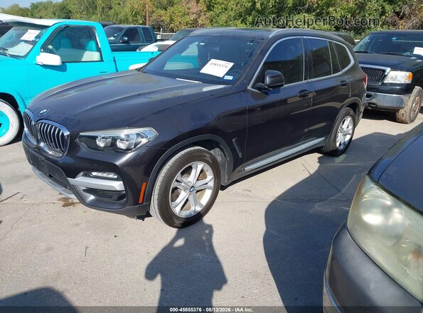 5UXTR7C57KLE94976 2019 BMW X3 Gray Przód lewy