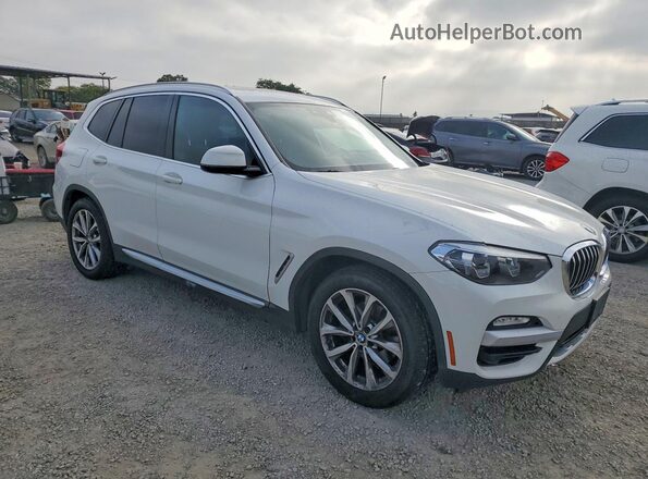 5UXTR7C57KLE96274 2019 BMW X3 Белый Передняя правая четверть