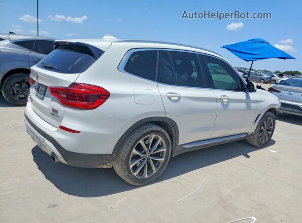 5UXTR7C57KLF30164 2019 BMW X3 White Հետևի աջ