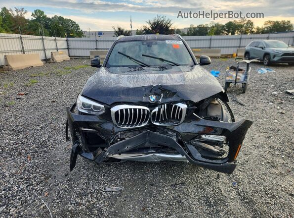 5UXTR7C58KLE97689 2019 BMW X3 Черный Вид спереди