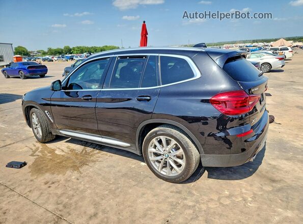 5UXTR7C58KLF32649 2019 BMW X3 Black უკანა მარცხენა
