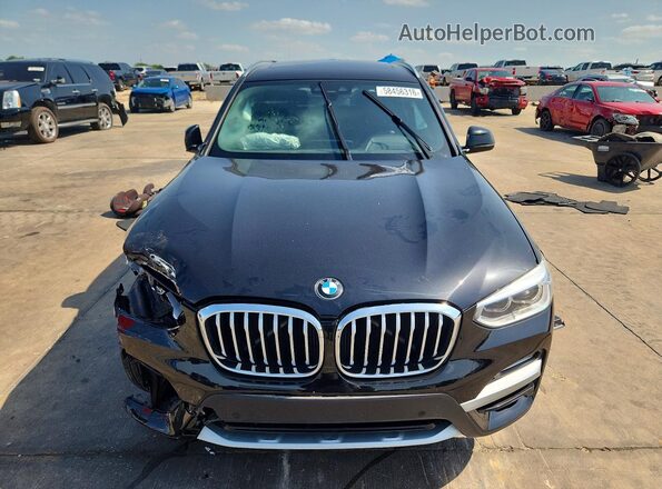 5UXTR7C58KLF32649 2019 BMW X3 Black წინა ხედი