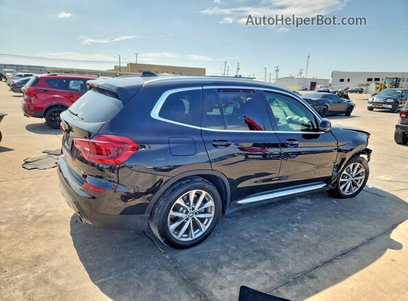 5UXTR7C58KLF32649 2019 BMW X3 Black უკანა მარჯვენა