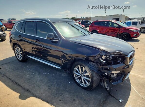 5UXTR7C58KLF32649 2019 BMW X3 Black წინა მარჯვენა