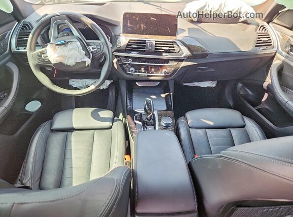 5UXTR7C58KLF32649 2019 BMW X3 Black წინა პანელის ხედი