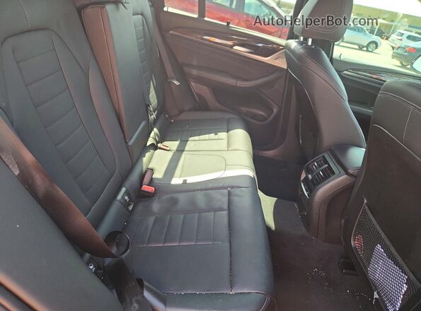 5UXTR7C58KLF32649 2019 BMW X3 Black უკანა სავარძლების ხედი