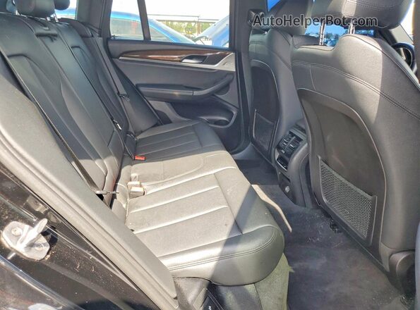 5UXTR7C58KLF34398 2019 BMW X3 Black უკანა სალონის ხედი