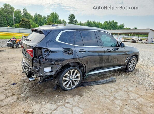 5UXTR7C58KLF37799 2019 BMW X3 Black Задня права чверть