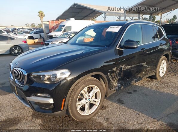 5UXTR7C58KLR44826 2019 BMW X3 Black Przód lewy